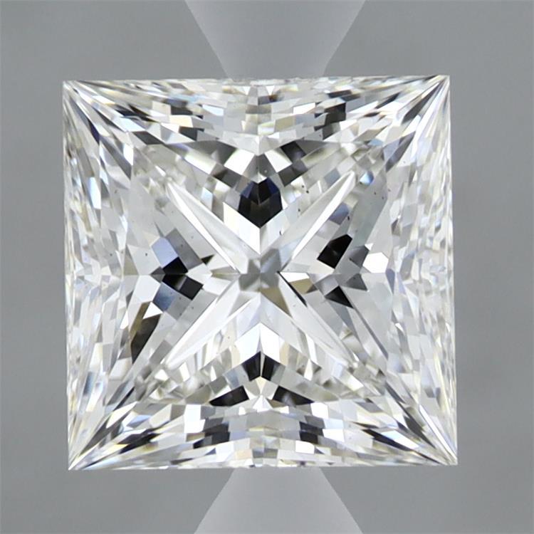 1.96 Carat Princess Shaped, Ideal Cut, F Color, VS2 Clarity, IGI Certified Lab Grown Diamond