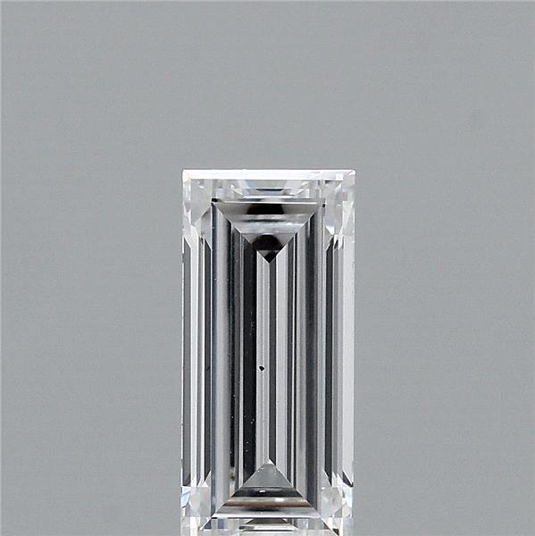 0.97 Carat Baguette Shaped, Very Good Cut, D Color, VS2 Clarity, IGI Certified Lab Grown Diamond
