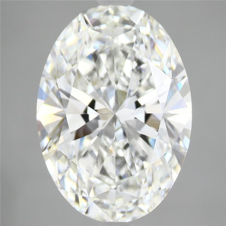 4.10 Carat Oval Shaped, Ideal Cut, F Color, VVS2 Clarity, IGI Certified Lab Grown Diamond