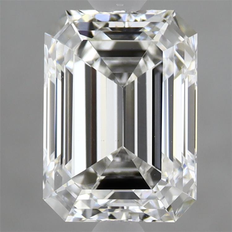 2.55 Carat Emerald Shaped, Ideal Cut, E Color, VS1 Clarity, IGI Certified Lab Grown Diamond
