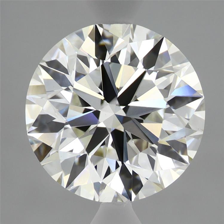 2.98 Carat Round Shaped, Excellent Cut, G Color, VVS2 Clarity, IGI Certified Lab Grown Diamond