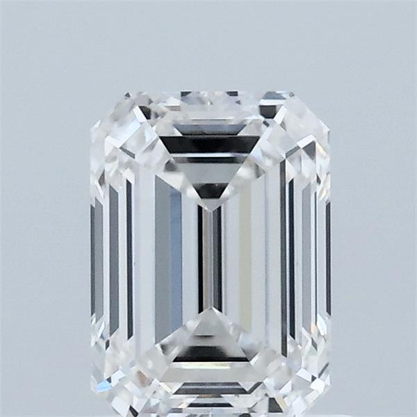 1.09 Carat Emerald Shaped, Ideal Cut, F Color, VVS2 Clarity, IGI Certified Lab Grown Diamond