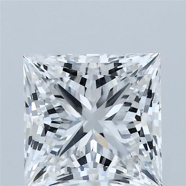 2.04 Carat Princess Shaped, Ideal Cut, E Color, VVS2 Clarity, IGI Certified Lab Grown Diamond