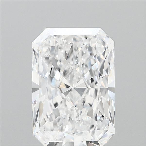 4.38 Carat Radiant Shaped, Ideal Cut, D Color, VVS1 Clarity, IGI Certified Lab Grown Diamond