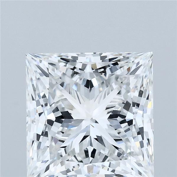 4.06 Carat Princess Shaped, Ideal Cut, E Color, VVS2 Clarity, IGI Certified Lab Grown Diamond