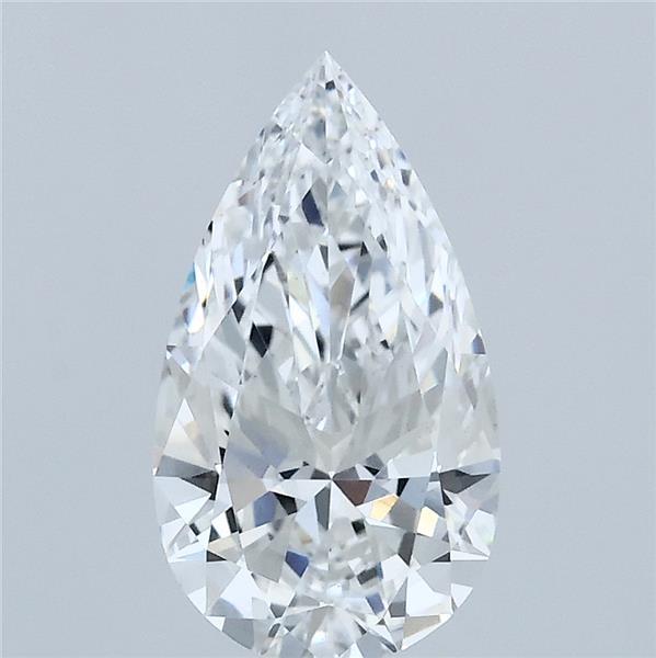 1.52 Carat Pear Shaped, Ideal Cut, D Color, VS1 Clarity, IGI Certified Lab Grown Diamond
