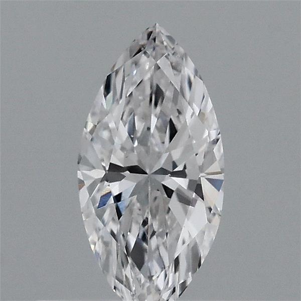 0.39 Carat Marquise Shaped, Ideal Cut, D Color, VVS2 Clarity, IGI Certified Lab Grown Diamond