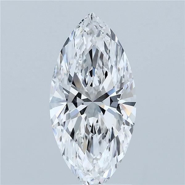 2.05 Carat Marquise Shaped, Ideal Cut, E Color, VVS2 Clarity, IGI Certified Lab Grown Diamond