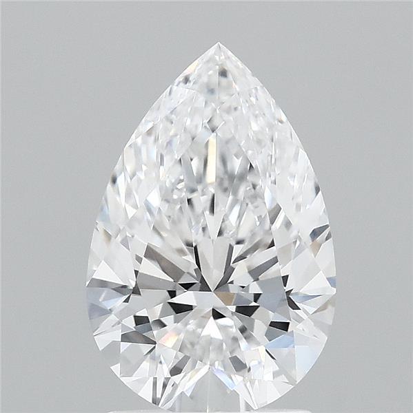 2.02 Carat Pear Shaped, Ideal Cut, D Color, VVS1 Clarity, IGI Certified Lab Grown Diamond