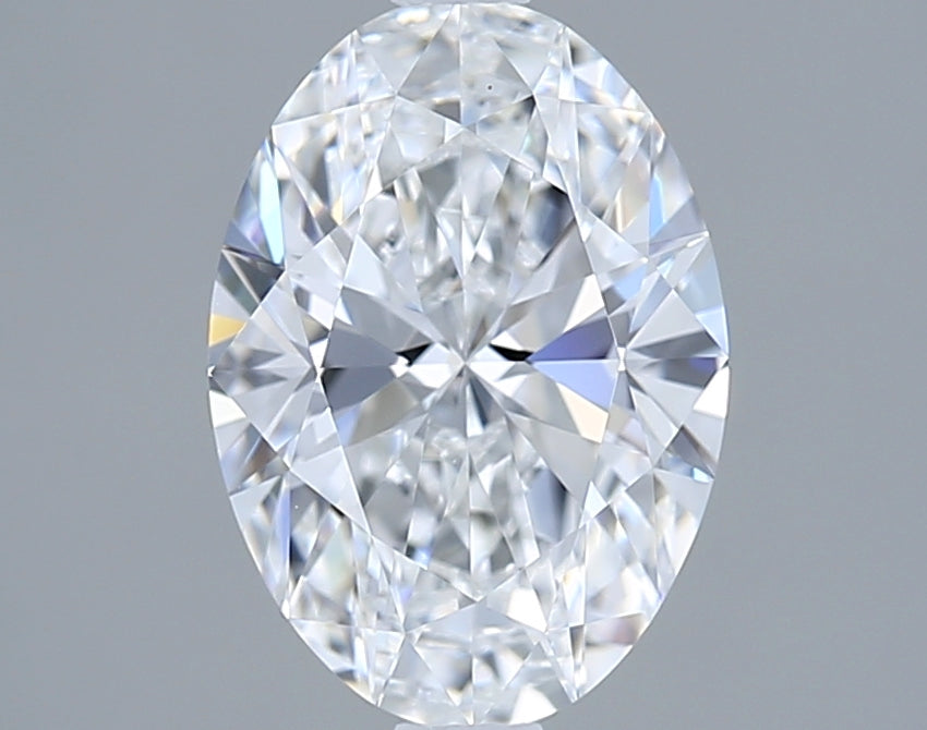 1.30 Carat Oval Shaped, Ideal Cut, D Color, FL Clarity, IGI Certified Lab Grown Diamond