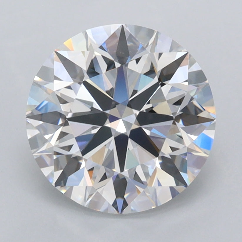 2.58 Carat Round Shaped, Ideal Cut, D Color, FL Clarity, IGI Certified Lab Grown Diamond