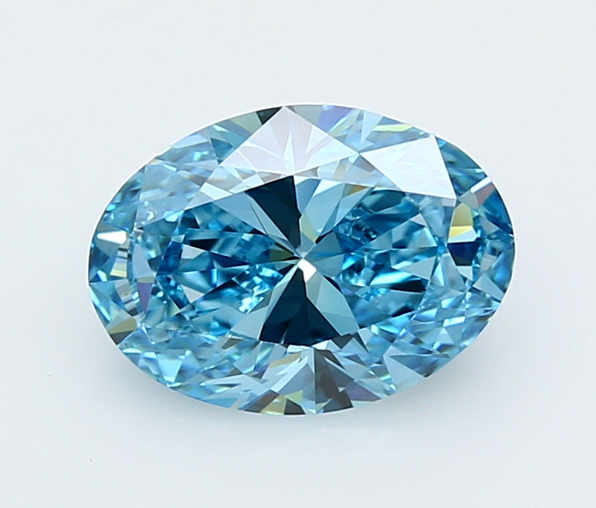 3.00 Carat Oval Shaped, Ideal Cut, VVS2 Clarity, IGI Certified Lab Grown Diamond