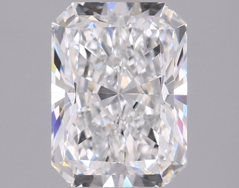1.92 Carat Radiant Shaped, Ideal Cut, D Color, VVS2 Clarity, IGI Certified Lab Grown Diamond