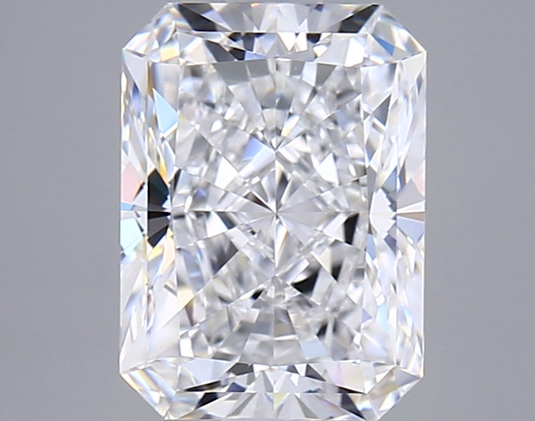 2.54 Carat Radiant Shaped, Excellent Cut, D Color, VVS2 Clarity, IGI Certified Lab Grown Diamond