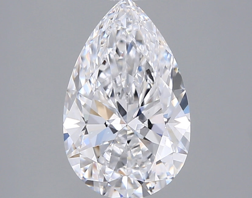 1.53 Carat Pear Shaped, Ideal Cut, D Color, VVS2 Clarity, IGI Certified Lab Grown Diamond