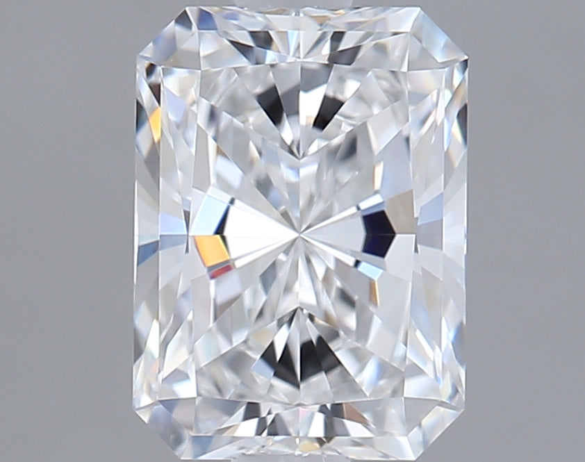1.52 Carat Radiant Shaped, Excellent Cut, D Color, VVS2 Clarity, IGI Certified Lab Grown Diamond