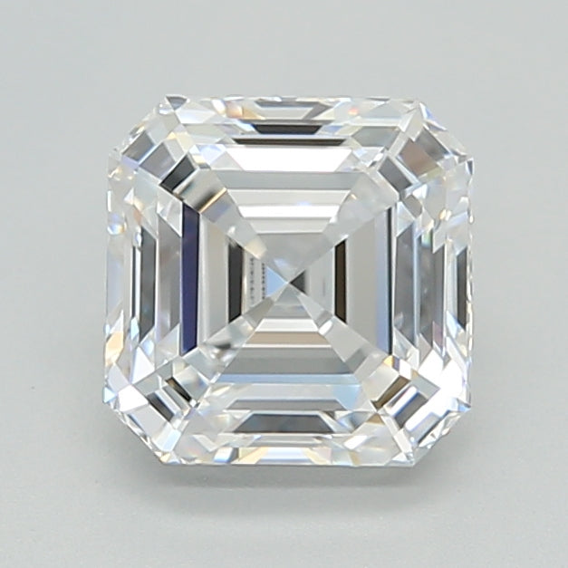 2.03 Carat Asscher Shaped, Ideal Cut, D Color, VVS1 Clarity, IGI Certified Lab Grown Diamond