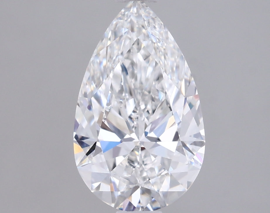 1.09 Carat Pear Shaped, Ideal Cut, D Color, VVS2 Clarity, IGI Certified Lab Grown Diamond