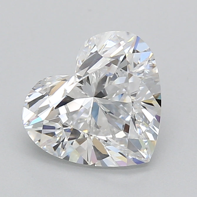 2.53 Carat Heart Shaped, Ideal Cut, D Color, VVS1 Clarity, IGI Certified Lab Grown Diamond