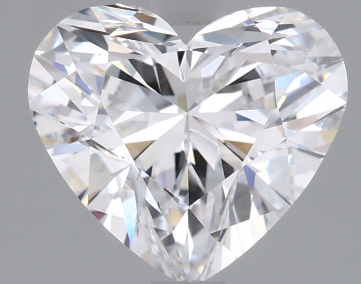 1.55 Carat Heart Shaped, Ideal Cut, D Color, VVS2 Clarity, IGI Certified Lab Grown Diamond