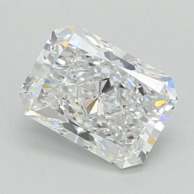 2.07 Carat Radiant Shaped, Ideal Cut, D Color, VVS1 Clarity, IGI Certified Lab Grown Diamond
