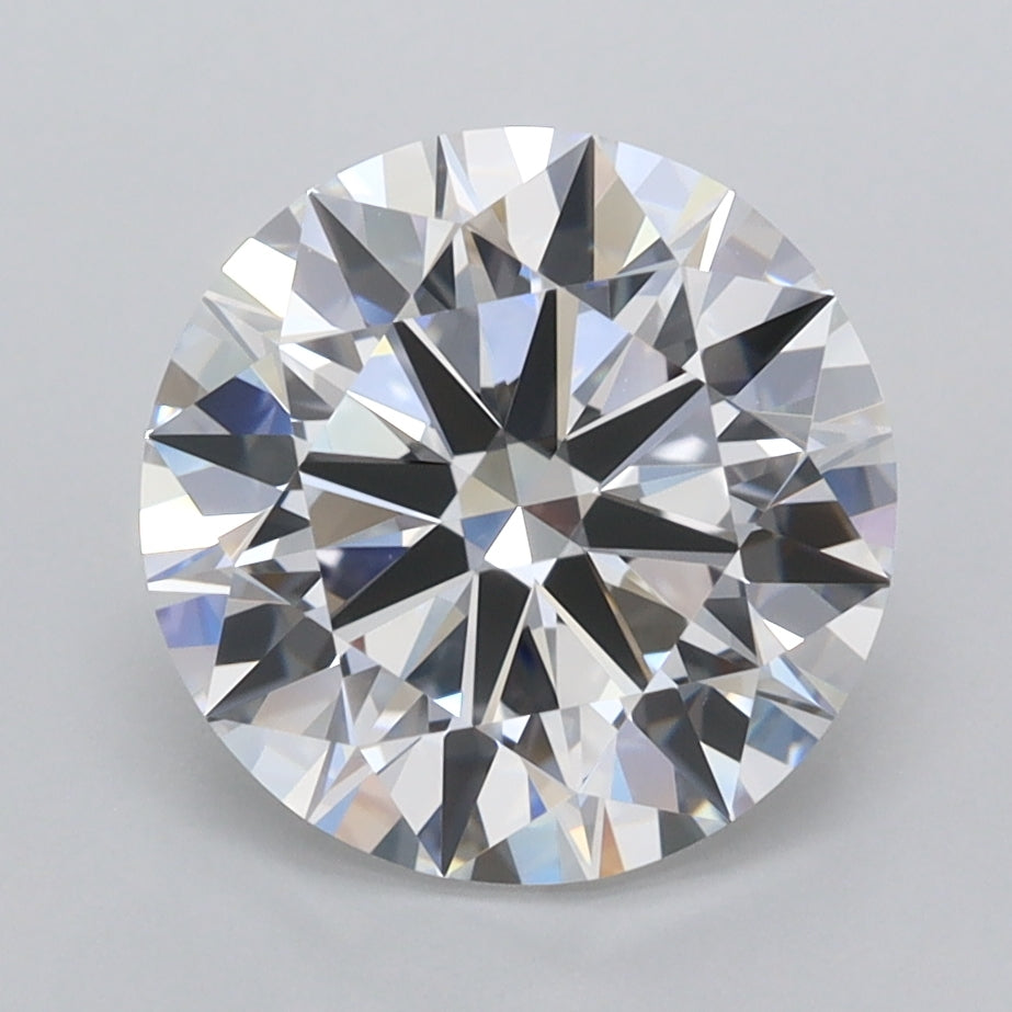 2.97 Carat Round Shaped, Ideal Cut, D Color, FL Clarity, IGI Certified Lab Grown Diamond