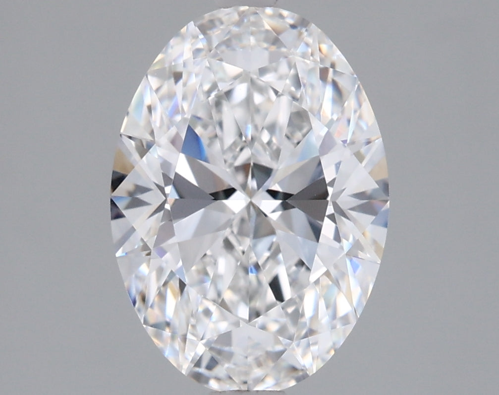 1.86 Carat Oval Shaped, Ideal Cut, D Color, VVS2 Clarity, IGI Certified Lab Grown Diamond