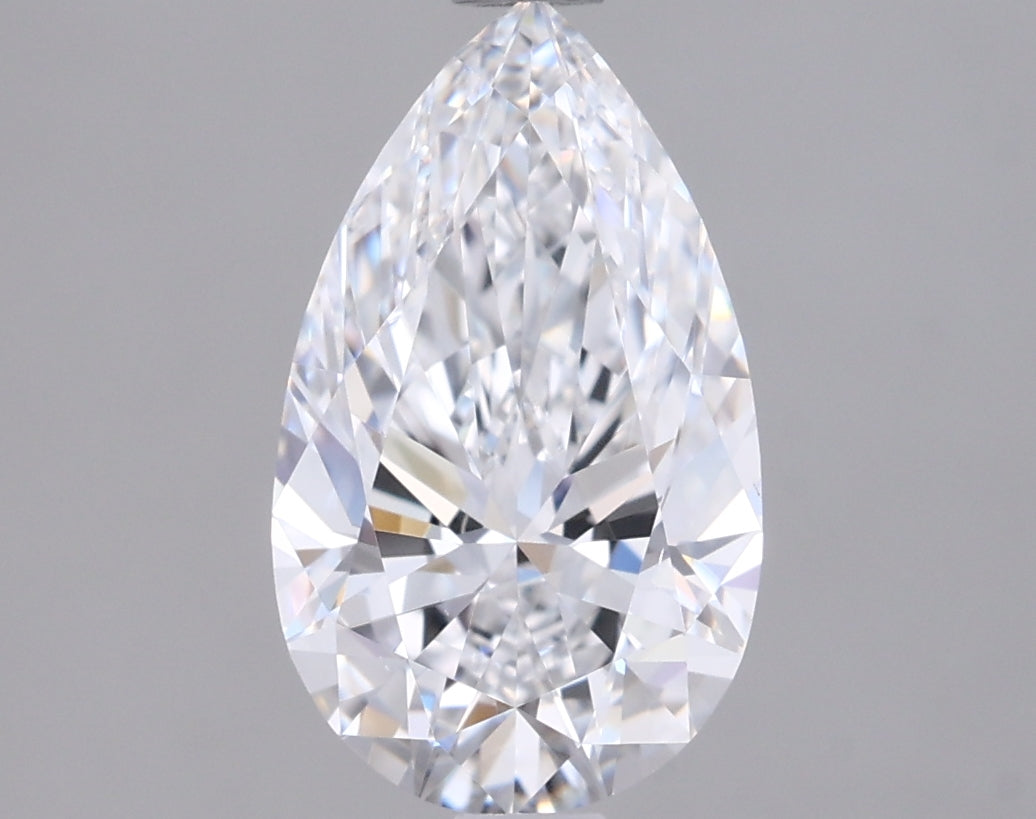 1.51 Carat Pear Shaped, Ideal Cut, D Color, VS2 Clarity, IGI Certified Lab Grown Diamond