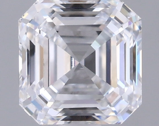 1.02 Carat Asscher Shaped, Ideal Cut, D Color, VS1 Clarity, IGI Certified Lab Grown Diamond
