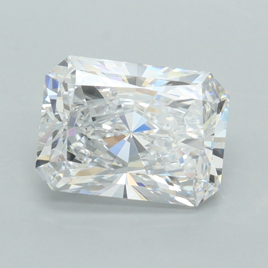 2.02 Carat Radiant Shaped, Ideal Cut, D Color, VVS1 Clarity, IGI Certified Lab Grown Diamond