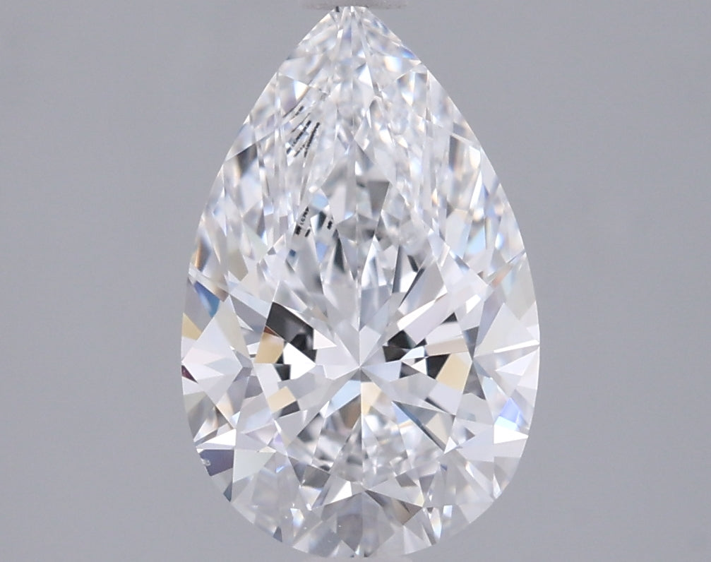 1.52 Carat Pear Shaped, Ideal Cut, D Color, VS1 Clarity, IGI Certified Lab Grown Diamond