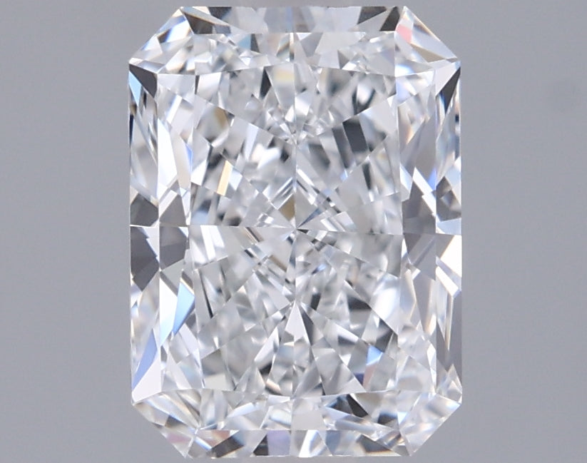 1.54 Carat Radiant Shaped, Ideal Cut, D Color, VVS1 Clarity, IGI Certified Lab Grown Diamond
