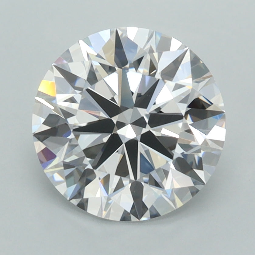 2.54 Carat Round Shaped, Ideal Cut, D Color, VVS1 Clarity, IGI Certified Lab Grown Diamond