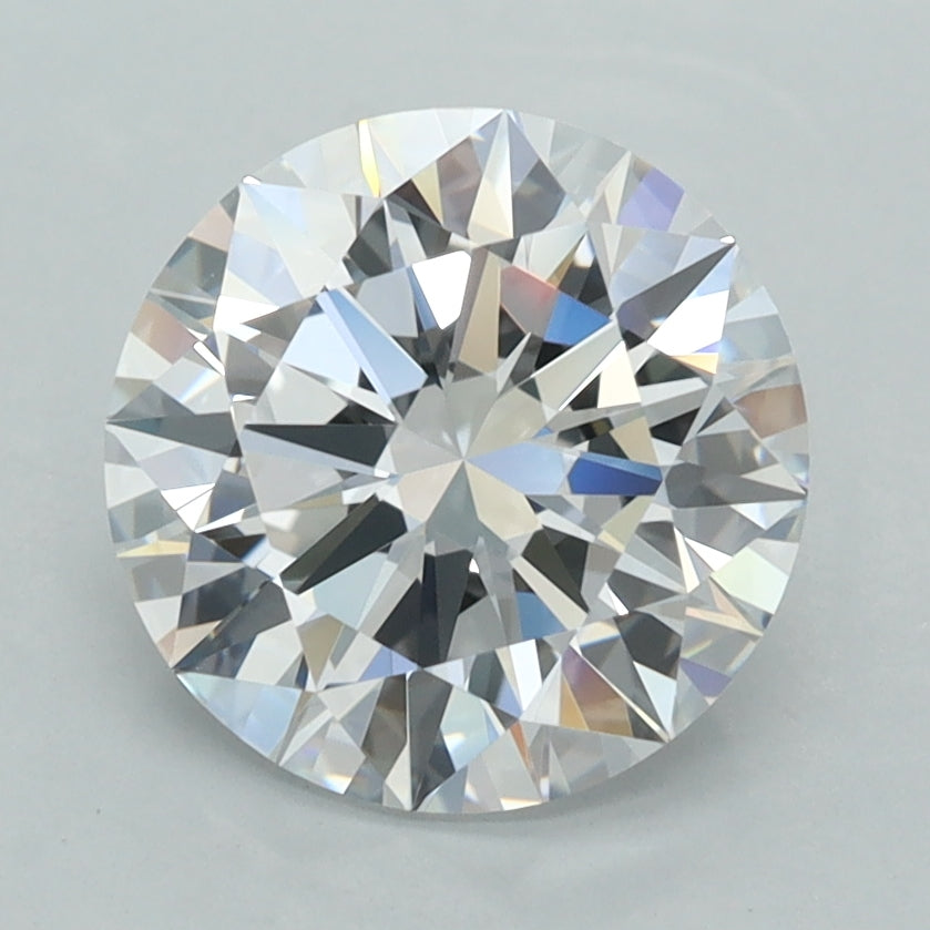 2.50 Carat Round Shaped, Excellent Cut, D Color, VVS1 Clarity, IGI Certified Lab Grown Diamond