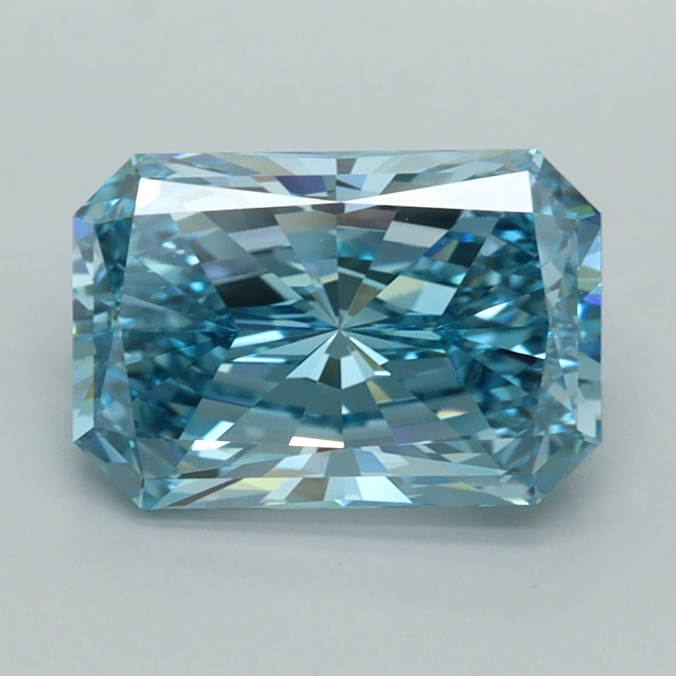 3.00 Carat Radiant Shaped, Ideal Cut, VVS2 Clarity, IGI Certified Lab Grown Diamond