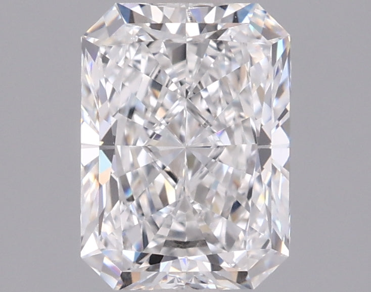 1.45 Carat Radiant Shaped, Ideal Cut, D Color, VVS2 Clarity, IGI Certified Lab Grown Diamond