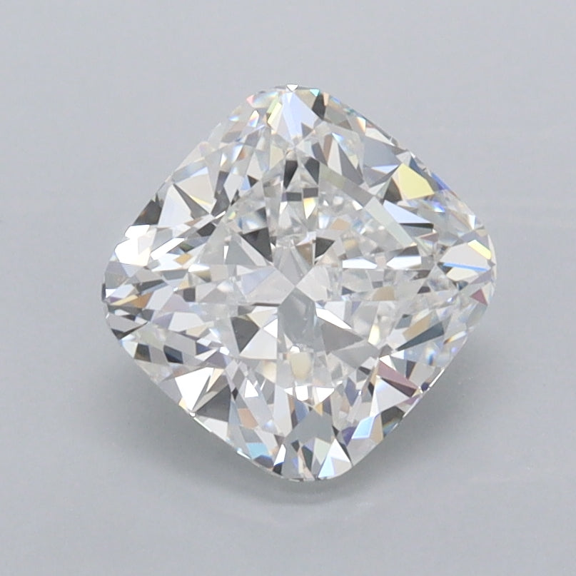 1.50 Carat Cushion Shaped, Ideal Cut, D Color, VVS2 Clarity, IGI Certified Lab Grown Diamond
