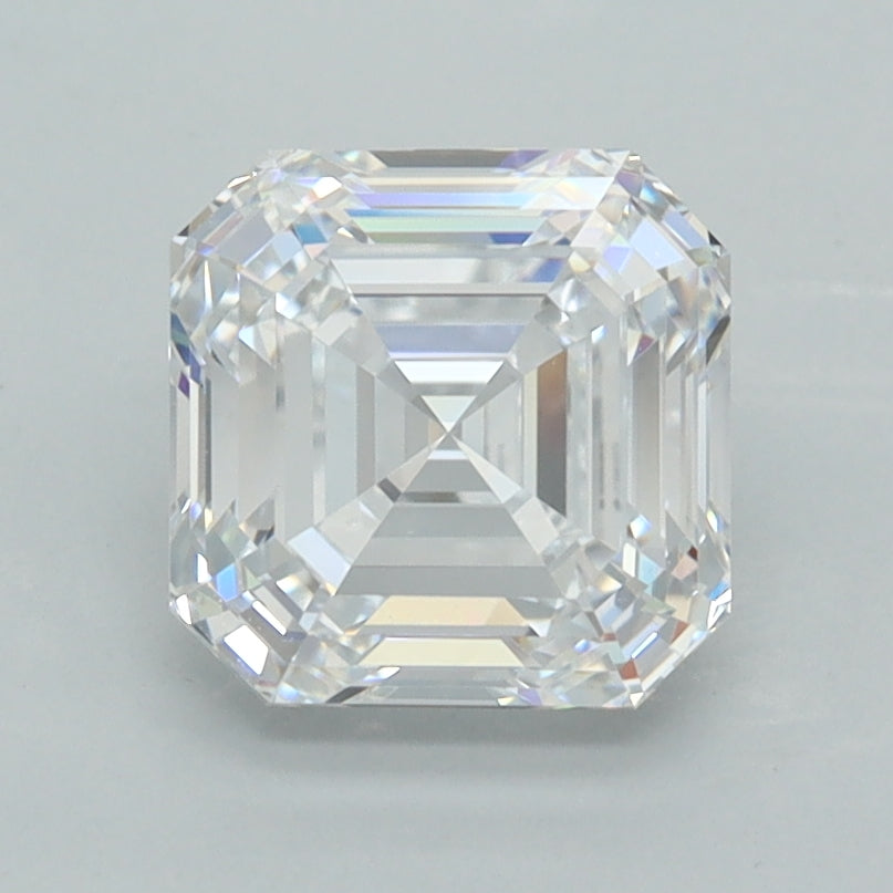 2.05 Carat Asscher Shaped, Ideal Cut, D Color, VVS1 Clarity, IGI Certified Lab Grown Diamond