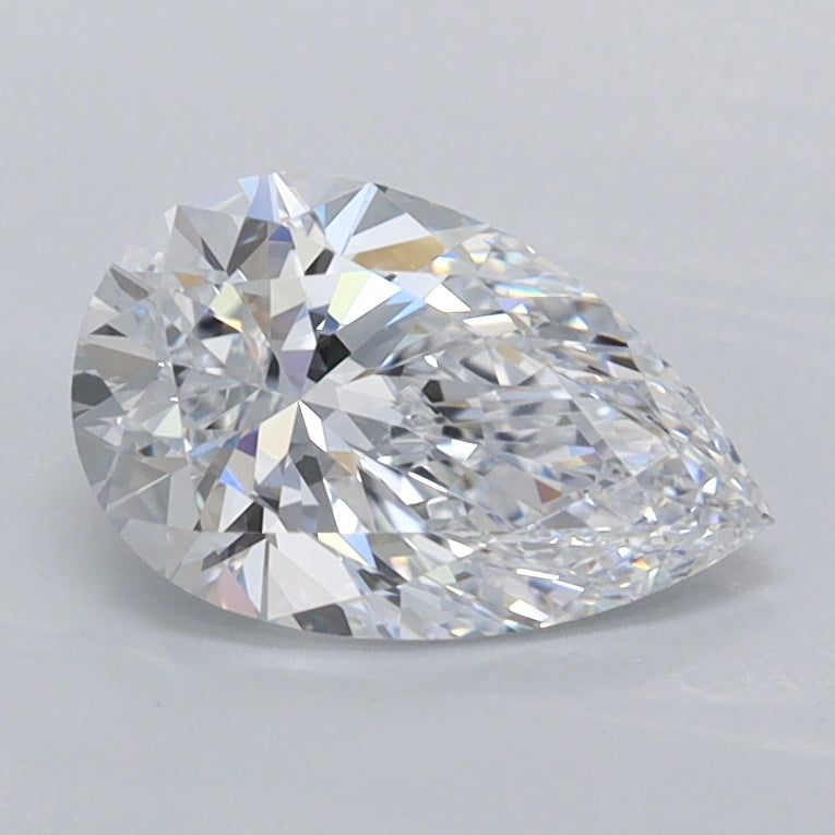 1.05 Carat Pear Shaped, Ideal Cut, D Color, VVS1 Clarity, IGI Certified Lab Grown Diamond