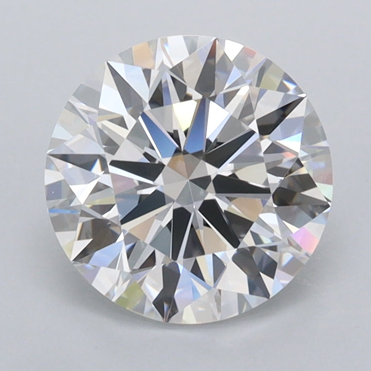 1.96 Carat Round Shaped, Ideal Cut, D Color, VVS2 Clarity, IGI Certified Lab Grown Diamond