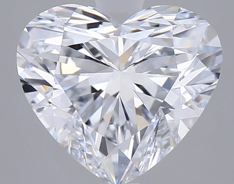 2.52 Carat Heart Shaped, Ideal Cut, D Color, VVS2 Clarity, IGI Certified Lab Grown Diamond