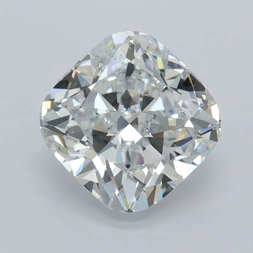 2.05 Carat Cushion Shaped, Ideal Cut, D Color, VVS1 Clarity, IGI Certified Lab Grown Diamond