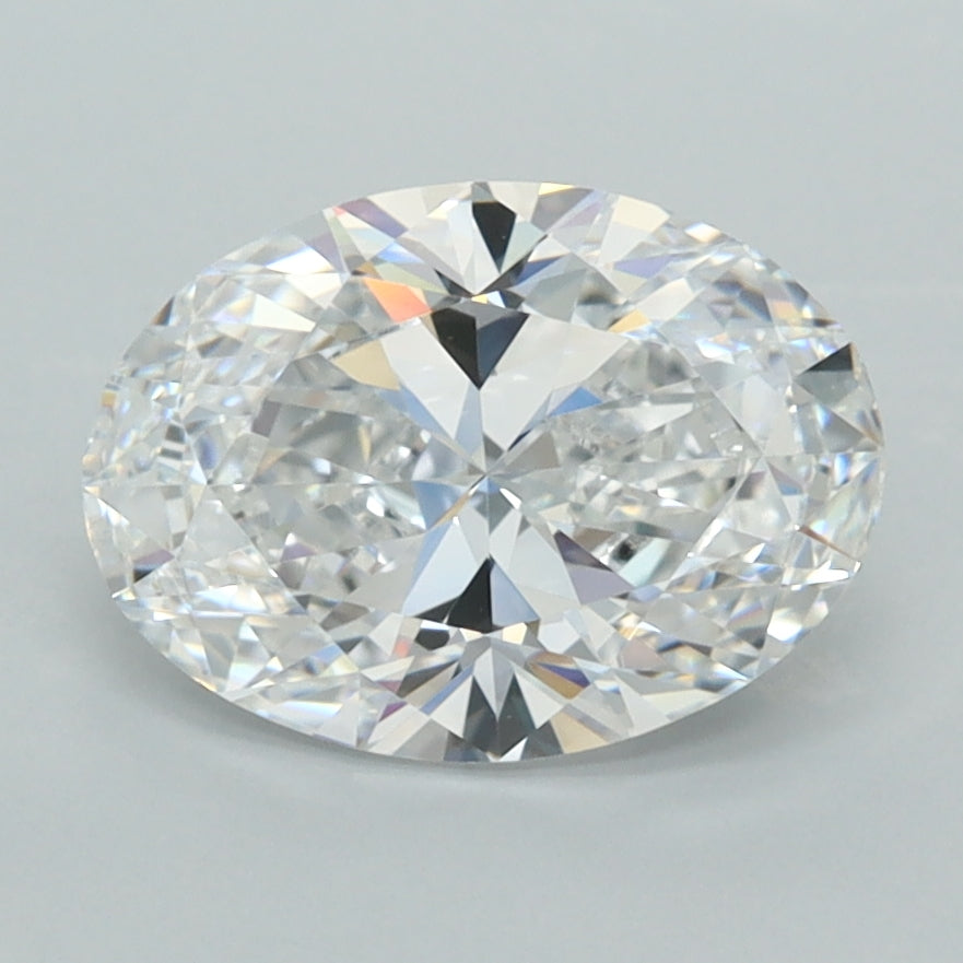2.03 Carat Oval Shaped, Ideal Cut, D Color, VVS1 Clarity, IGI Certified Lab Grown Diamond