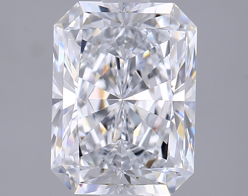 2.02 Carat Radiant Shaped, Ideal Cut, E Color, VVS1 Clarity, IGI Certified Lab Grown Diamond