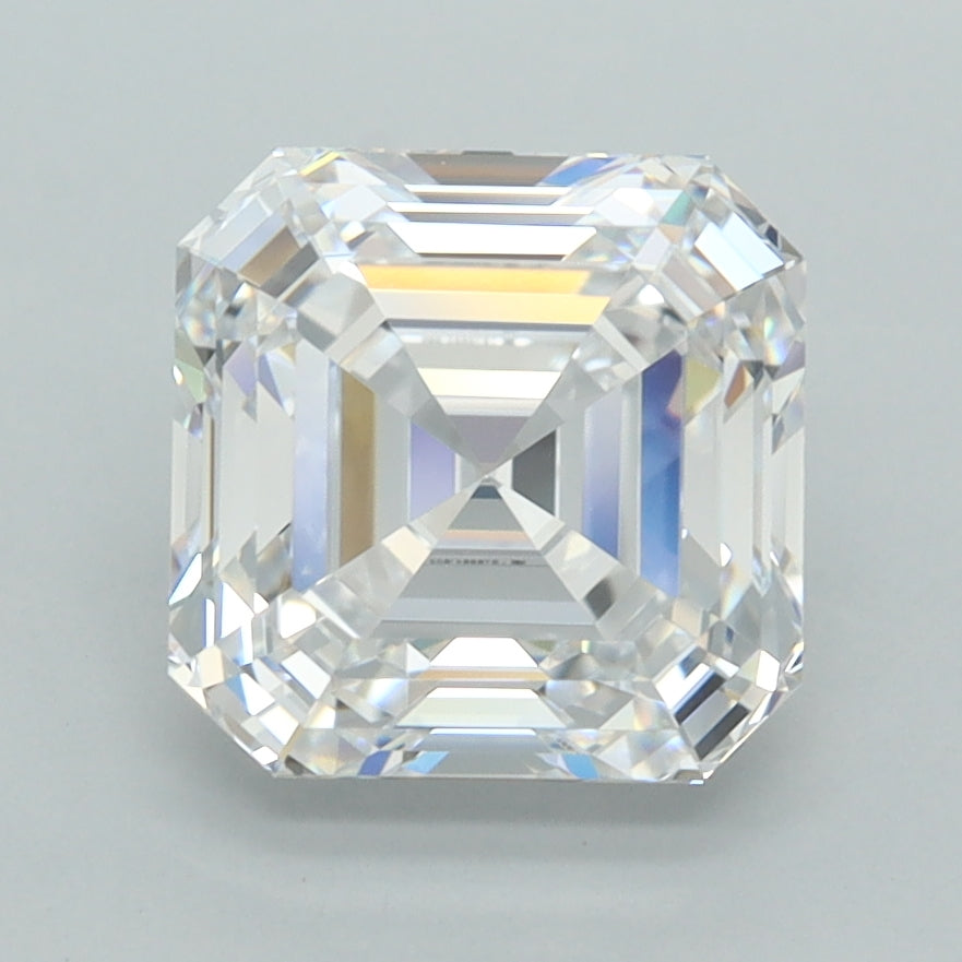 3.04 Carat Asscher Shaped, Ideal Cut, D Color, VVS1 Clarity, IGI Certified Lab Grown Diamond