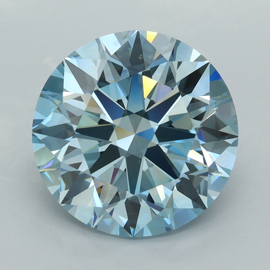 5.02 Carat Round Shaped, Ideal Cut, VVS1 Clarity, IGI Certified Lab Grown Diamond
