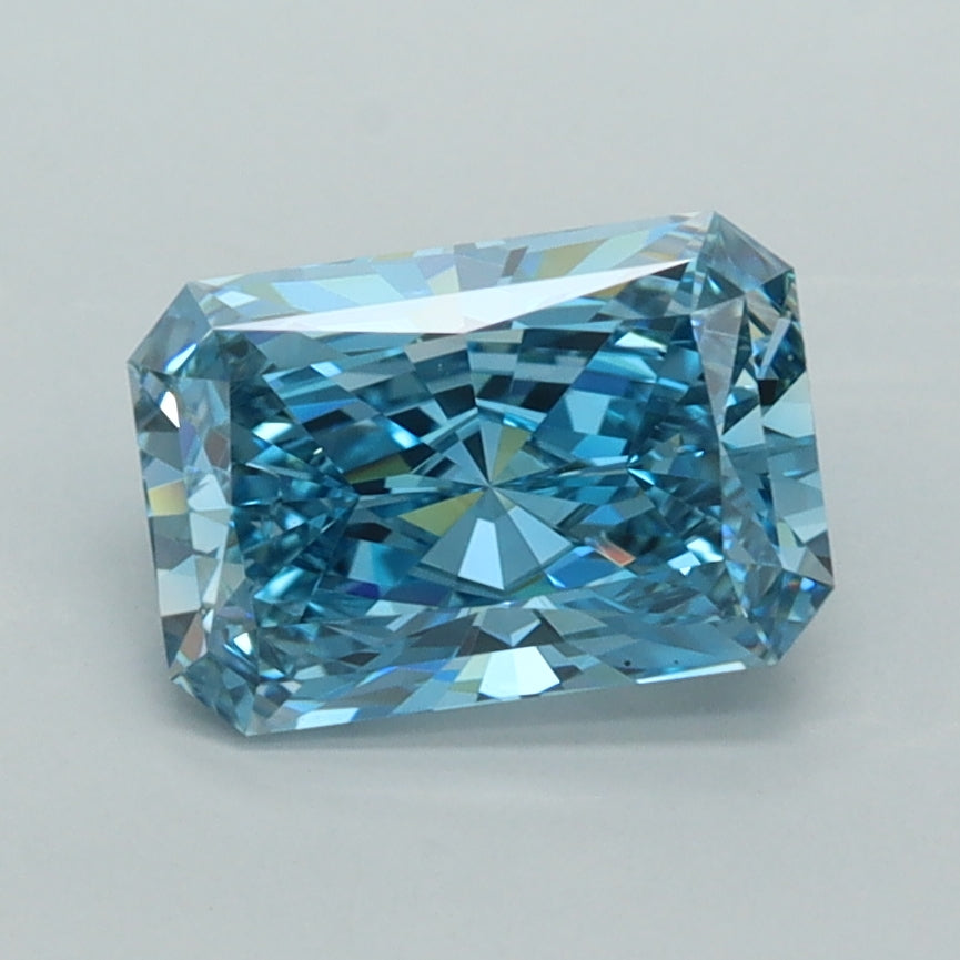 1.53 Carat Radiant Shaped, Excellent Cut, VVS2 Clarity, IGI Certified Lab Grown Diamond