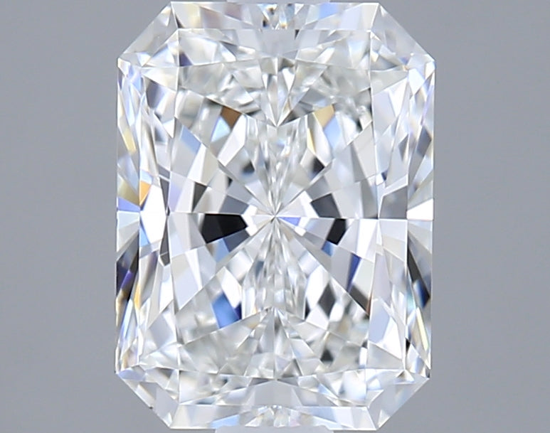 1.54 Carat Radiant Shaped, Ideal Cut, E Color, VVS1 Clarity, IGI Certified Lab Grown Diamond