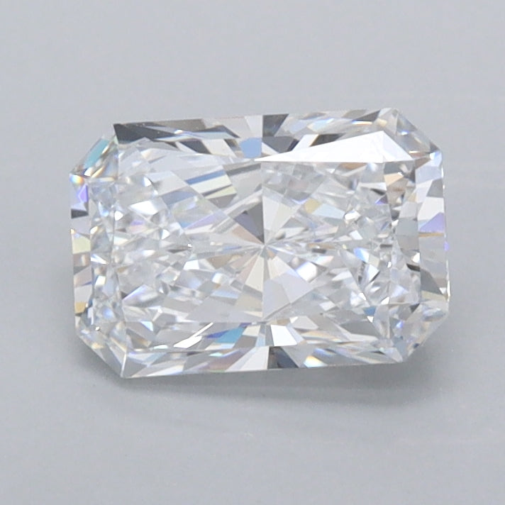 1.03 Carat Radiant Shaped, Ideal Cut, D Color, VVS2 Clarity, IGI Certified Lab Grown Diamond