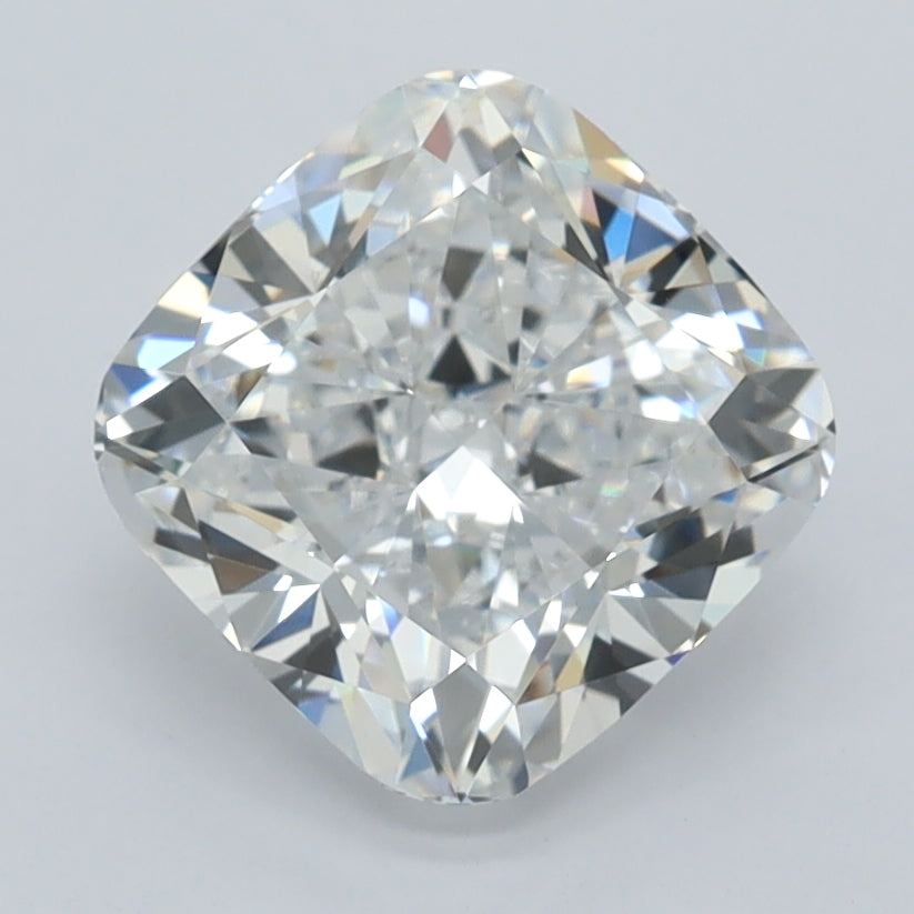 2.54 Carat Cushion Shaped, Ideal Cut, D Color, VVS1 Clarity, IGI Certified Lab Grown Diamond